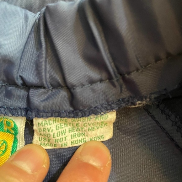 Vintage SKYR Side Zip Nylon Windbreaker Ski Snow Pants Navy Blue Womens Large - Picture 13 of 13